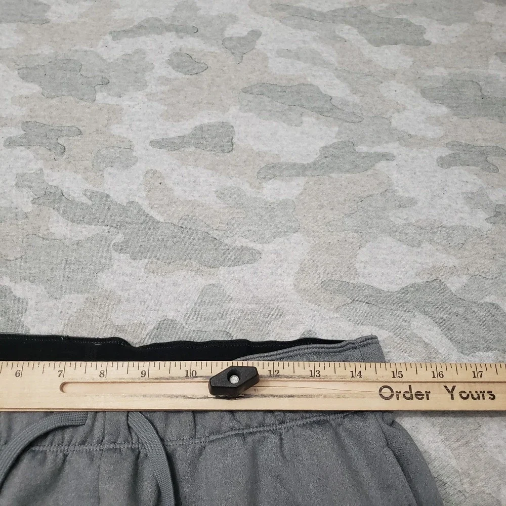 Nike Pants Womens Medium Gray Thermal Training Fleece Pockets Drawstring